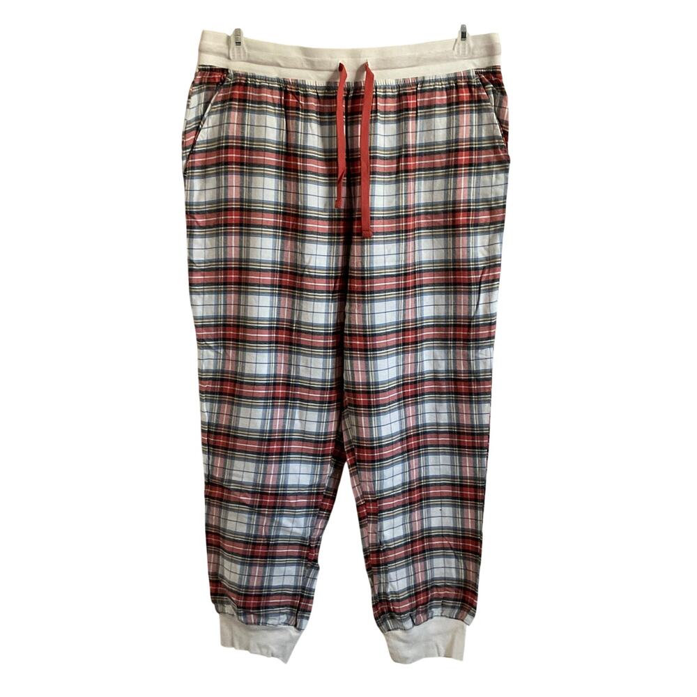 American Eagle Flannel Jogger Plaid PJ Pants -‎ Size Large - NEW Loungewear